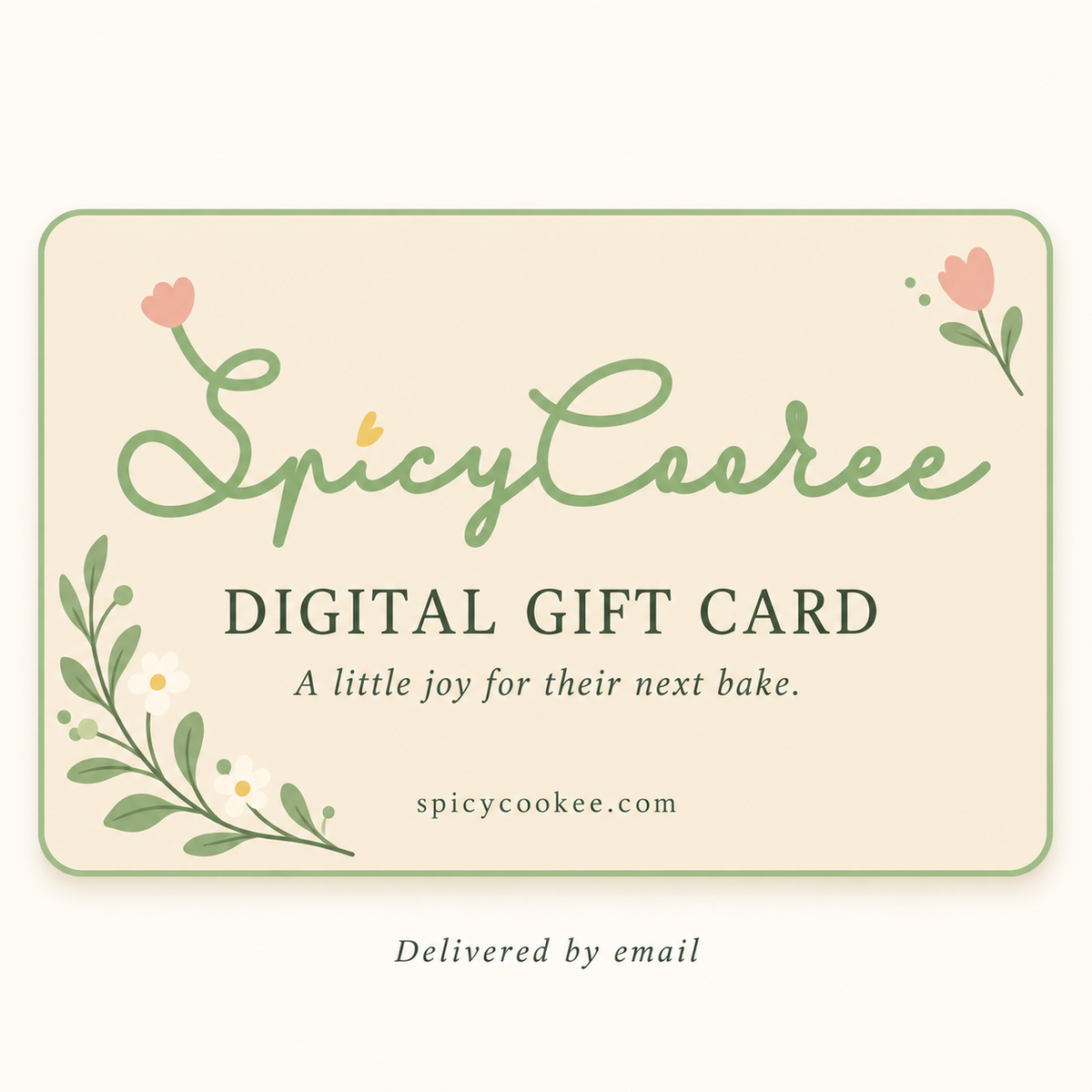 SpicyCookee digital gift card
